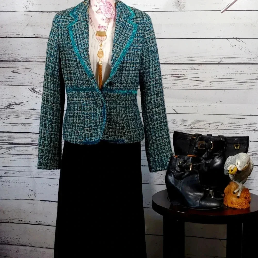 Liz Claiborne Vintage Tweed Blazer - Picture 1 of 5